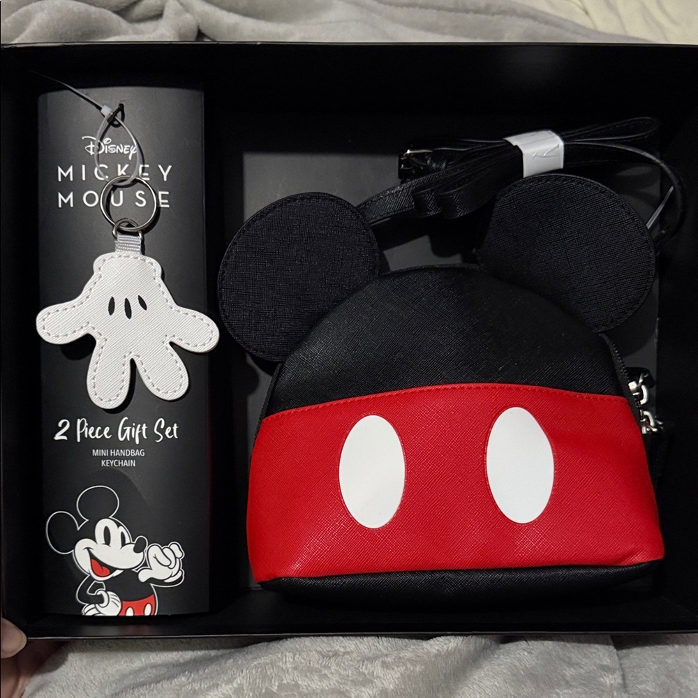 Disney Mickey Mouse Red and Black Kids Bag Set